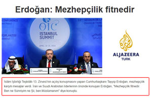 Tayyip Erdoğan: "Mezhepçilik Fitnedir. Ben Ne Sünn